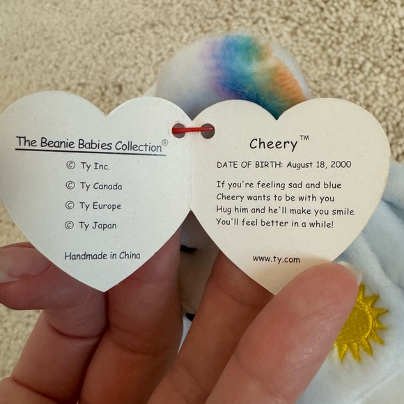 Ty Beanie Babies Bear Cheery August 18, 2000 - Picture 12 of 12